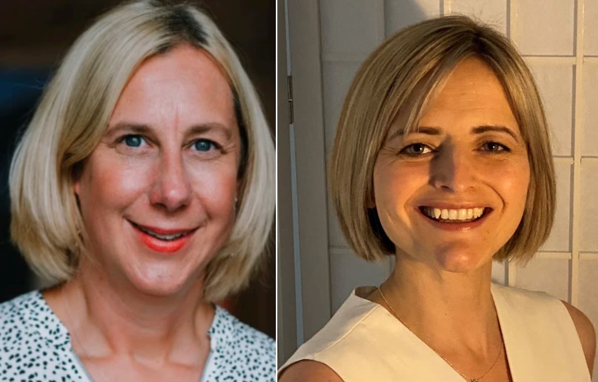 Headshot of Helen Sheppard on the left and Merilyne Davies on the right
