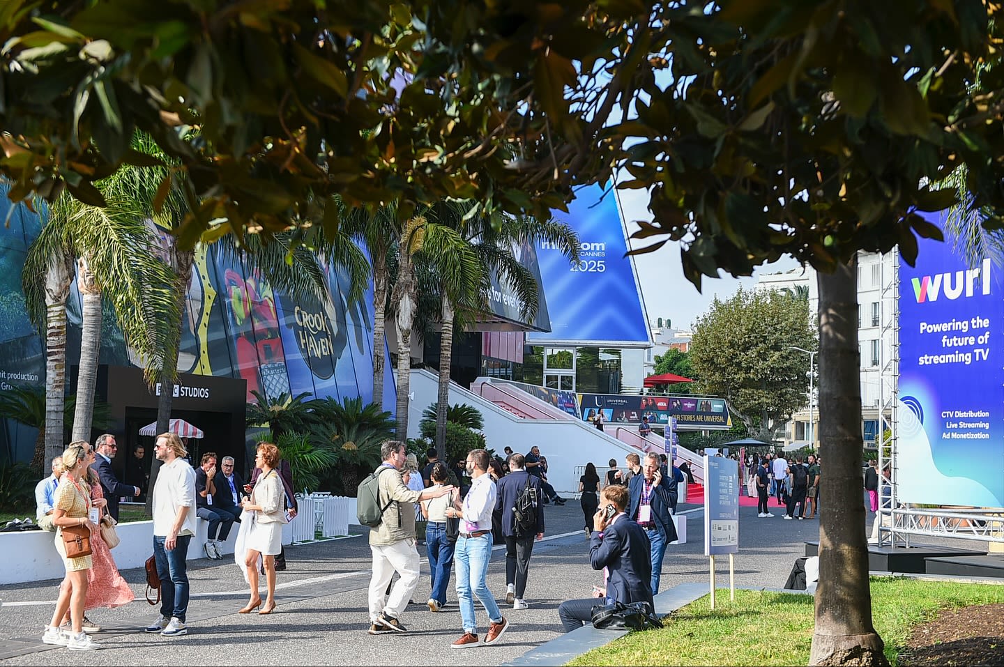 Two young women experiencing virtual reality together