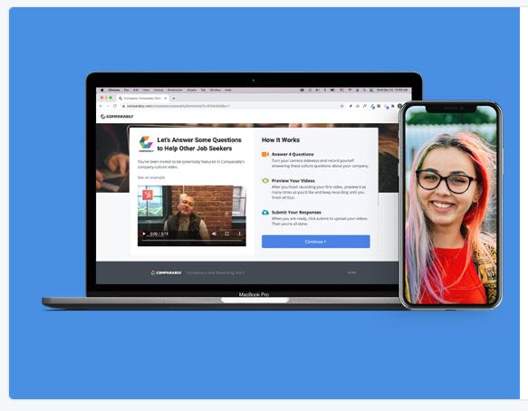 photo of comparably website